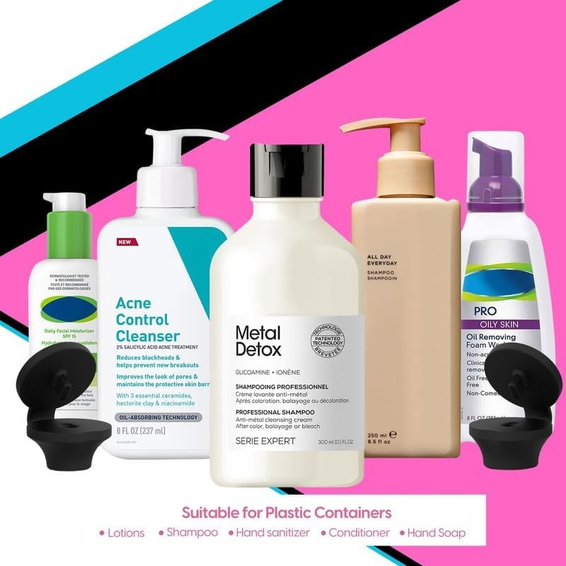 Empty Pump Bottles (Black, Small)