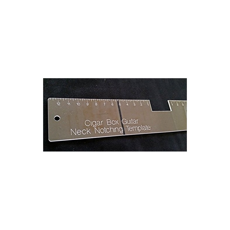 Cigar Box Guitar Neck Notching Template - save time and