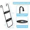HBTower Trampoline Ladder, 2 Steps with Wide Steps, Trampoline Storage
