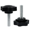 BokWin M8x30mm Hex Shaped Clamping Knob,2 Pack Thread Knob Tightening