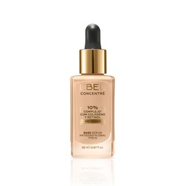 L'BEL - Concentré Total Base de Maquillaje Color Beige 220C 26ml, Poder Sérum Antiedad, Efecto Lifting, Protección FPS 15, con Colágeno, Alta Cobertura, Piel Firme y con Menos Arrugas