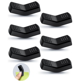 6pack Fridge Magnets Refrigerator Magnets One-Handed Toggle Magnetic Clips for Magnetic Whiteboard, Metal Pegboard on Office, Home & Kitchen (Black, 6)