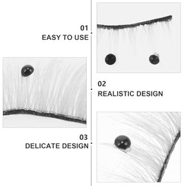 GALPADA 4pares Pestañas Artificiales Decorativas Para Escenario Festivales Maquillaje Pestañas Postizas Individuales