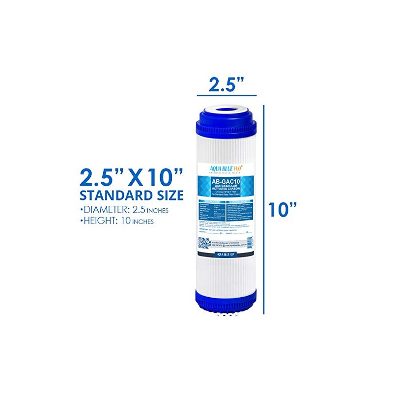 GAC Activated Carbon Filter - Standard 10" (250mm)