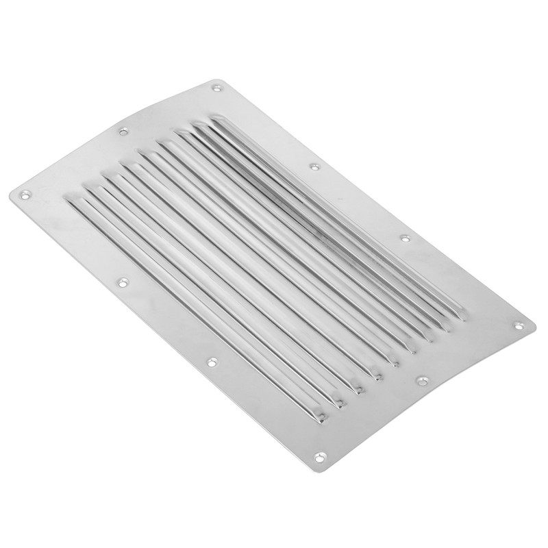 250x150mm Air Vent Louver Grill Cover Stainless Steel Duct Ventilation