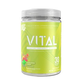 VNDL Project Vital | BCAA, EAA and Electrolyte Powder Supplement for Real Recovery, Vegan Amino Acids, Coconut Water and Himalayan Salt Electrolytes, B-Vitamins, Sour Dino Candy Flavor, 30 Servings