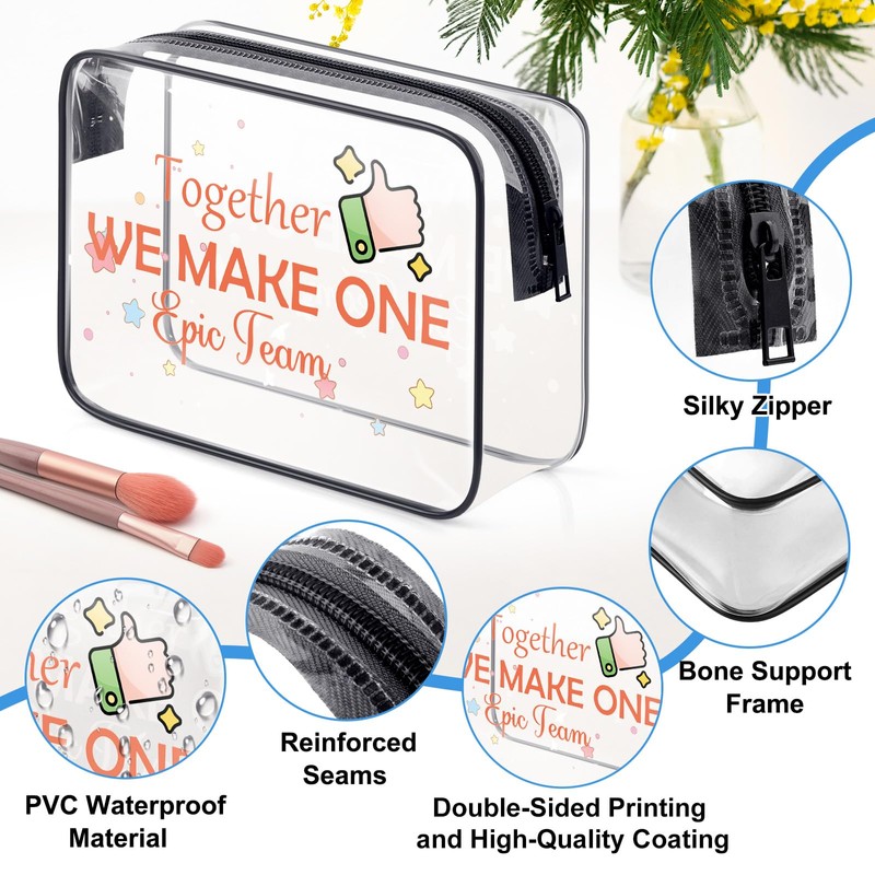 Team Motivational Gifts Clear Makeup Bag Office Group Gifts for