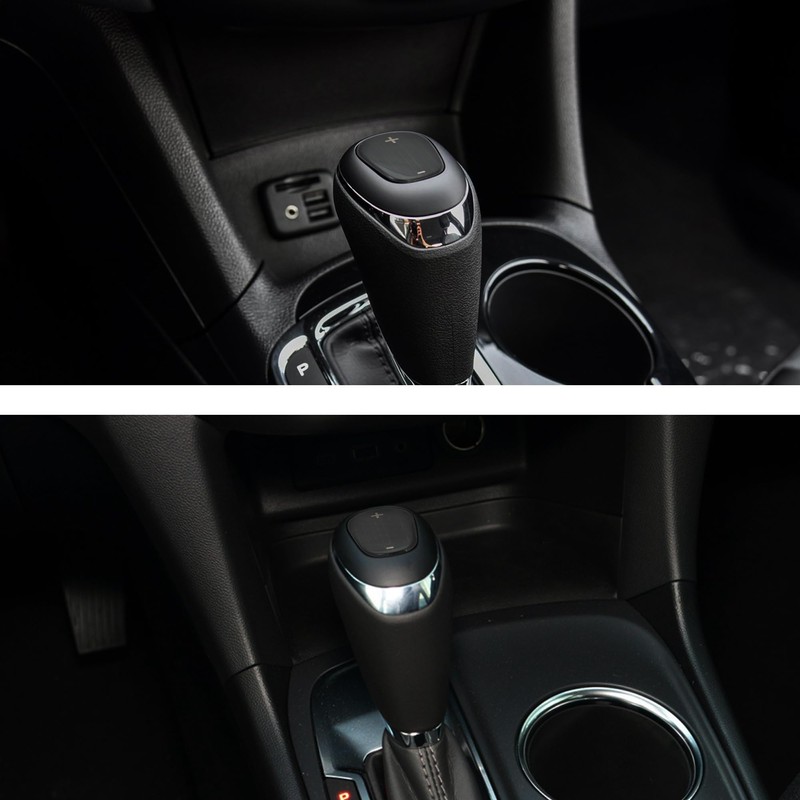TOMALL Stainless Steel Car Gear Shift Knob Cover Compatible with
