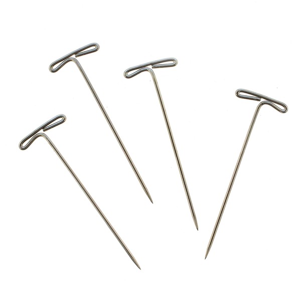 The Beadsmith T-pins, 1.75 inch (45mm), Stainless Steel, 40 pins