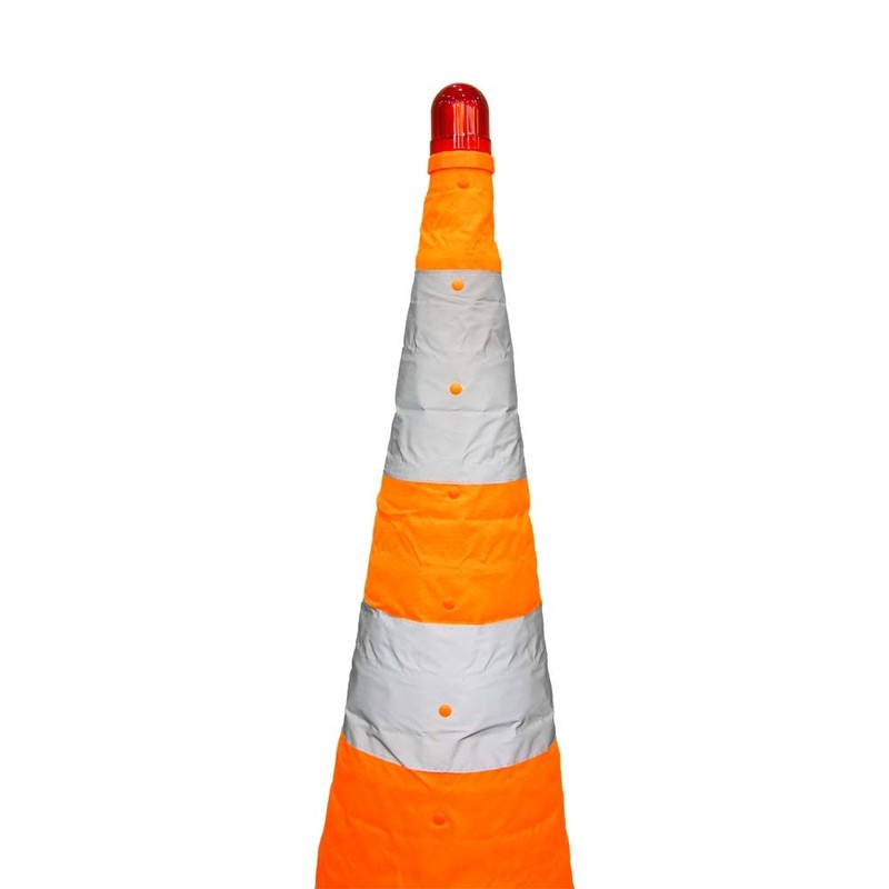 70CM Foldable Traffic Cone - Orange | Reflective Collapsible Safety
