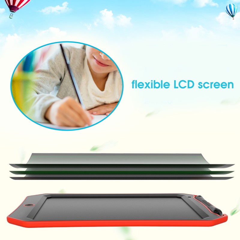 8.5in LCD Handwriting Board Bat Pattern Electronic Children Drawing TabletRed
