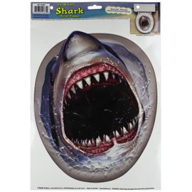 Shark Toilet Topper Peel 'N Place Party Accessory (1 count) (1/Sh)