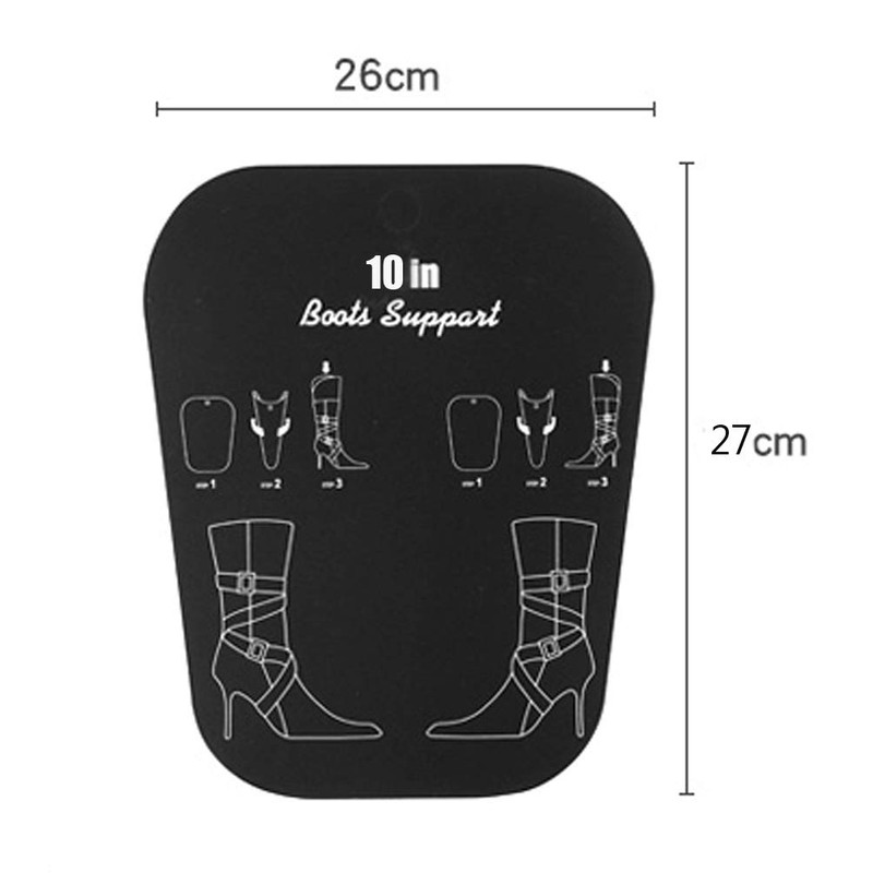 QUUPY 2Pairs Plastic Boot Shapers Form Inserts 4Sheets Tall Boot