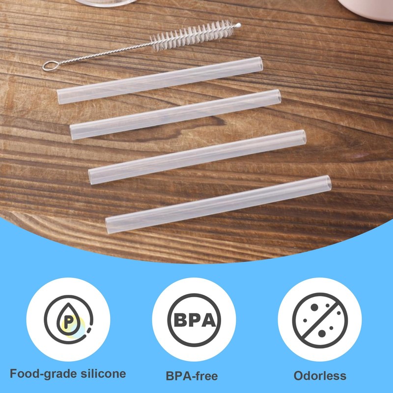 6pcs Replacement Straws for Hydrapeak Mini 14OZ Kids Water Bottles,
