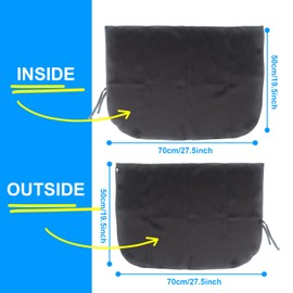 Car Window Shades for Side Windows Baby and Kids,Car Back Window Sun Shade Covers,Strong Magnetic Sunshades Curtains for Truck,27.5" x 19.5" (Solid Black Cloth)