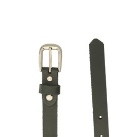 Ab-BELT & BAG HRS-03 Women's Leather Belt, Jeans Leather Belt, 2 cm, gray