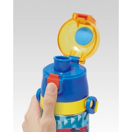 Skater SDC4-A Children's Stainless Steel Water Bottle, Direct Drinking, 16.5 fl oz (470 ml), Plarail, 22, Boys