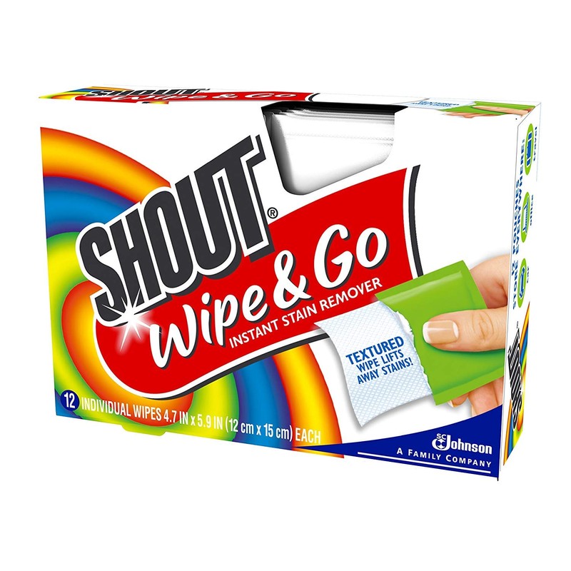 Shout Wipe & Go 12Ct Wipes 4 Pack, Multicolor,12 Count