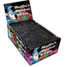Mystical Fire Merlin’s Fire Colorant Vibrant Long-Lasting Pulsating Flame Color Changer for Indoor or Outdoor Use 0.882 oz Packets 25 Count Box