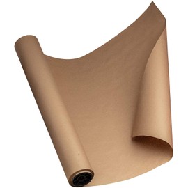 DIY CREW Brown Kraft Paper Roll - 30 Inch x 150 Feet - USA Made - Recycled Material - Wrapping Paper - Ideal for Packing, Shipping, Packaging, Bulletin Board, Arts & Crafts, Banner, Table Covering