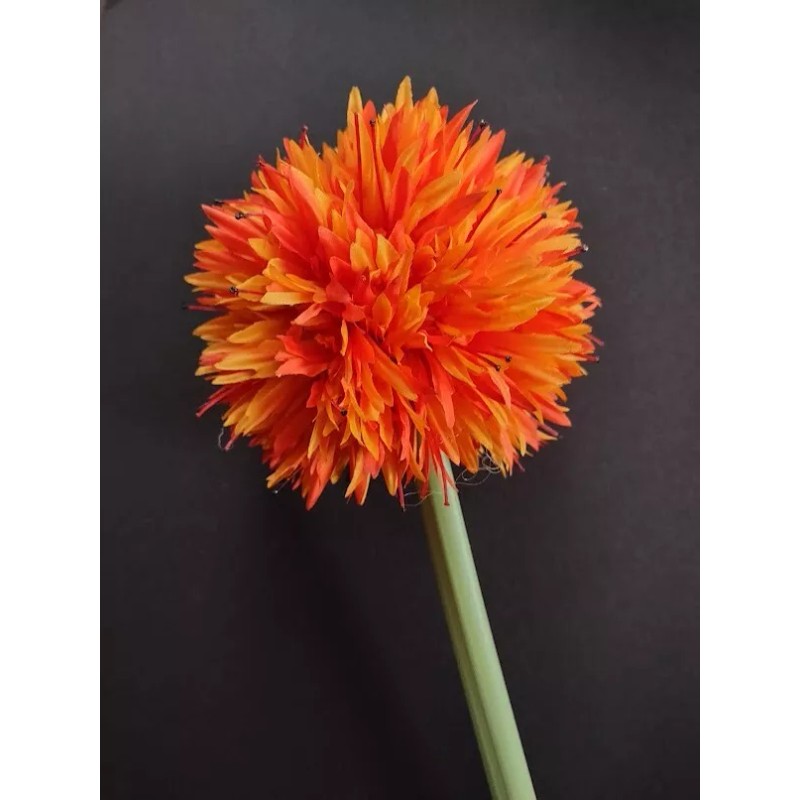 Nearly Natural Artificial 26" allium stem ORANGE