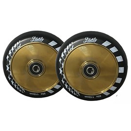 LIBERTY PRO SCOOTERS - Hollow Core Wheels - Set of 2 (Gold Chrome)
