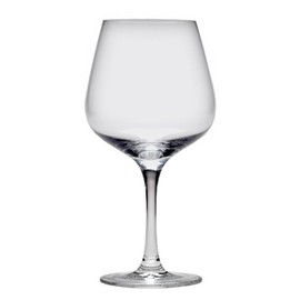 D&V Valore Break-Resistant, European Crystal Glass, Burgundy Light Red Wine Glass, 15 Ounce, Set of 6