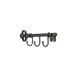 FantasHome Classic Wall Mounted Key Holder Hook Rack, Vintage Key Rack for Entryway(Bronze Grey)