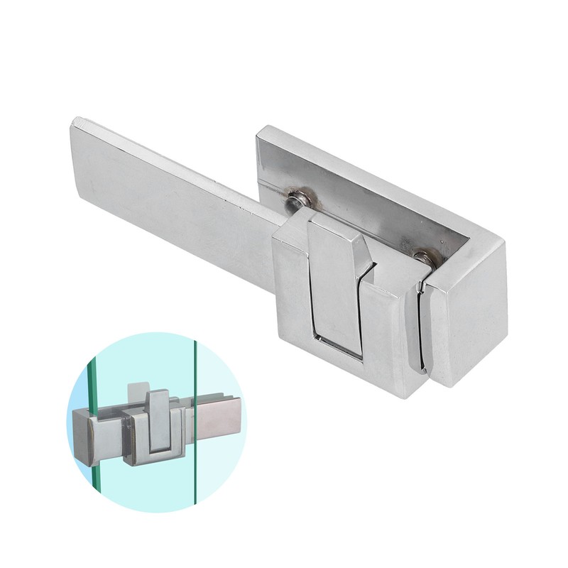 UShaped Glass Door Lock Latch Lock Hower Room Sliding Gate