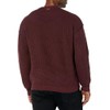 GUESS Men's Long Sleeve 2 Tone Waffle Brendon Sweater, Jet