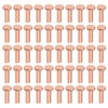 sourcing map Pack of 100 3/32" x 5/16" Flat Head