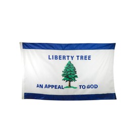 Liberty Tree "Appeal to God" Outdoor Historic Flag, Durable and Fade Resistant All Weather Nylon, with Canvas Header and Brass Grommets, 4 Rows of Fly End Stitching, Made in USA (3x5')