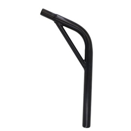 Bike Seat Post with Support, Steel Lay Back BMX Bicycle Seat Post w/ Support, Multiple Sizes (Black) (25.4 X 350mm)