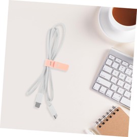 ARTIBETTER 8pcs Silicone Cord Ties Silicone Wire Ties Reusable Cable Ties Reusable Cord Ties Silicone Cord Organizer Cable Ties for Organizing Storage Elastic Rope