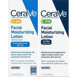 Kit Crema Facial Cerave Am&pm Momento De Aplicación Día/noch