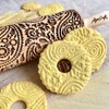PAISLEY Rolling Pin for Homemade Pastry Rolling Pin with Flowers