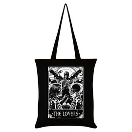 Deadly Tarot The Lovers Tote Bag Black 38x42cm