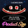 CLOACE Rhinestone Choker Necklace Set Bridal Wedding Necklace Earrings Sets