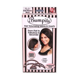 Bumpits 21429 Hair volumizing Leave-in Inserts, Dark Brown/Black