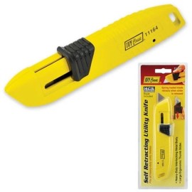 Ivy Classic 11164 Self Retracting Safety Utility Knife With 1 Blade