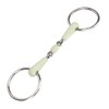 Fabater Ring Snaffle, Stainless Steel Rubber Roller Mouth Snaffle, Apple