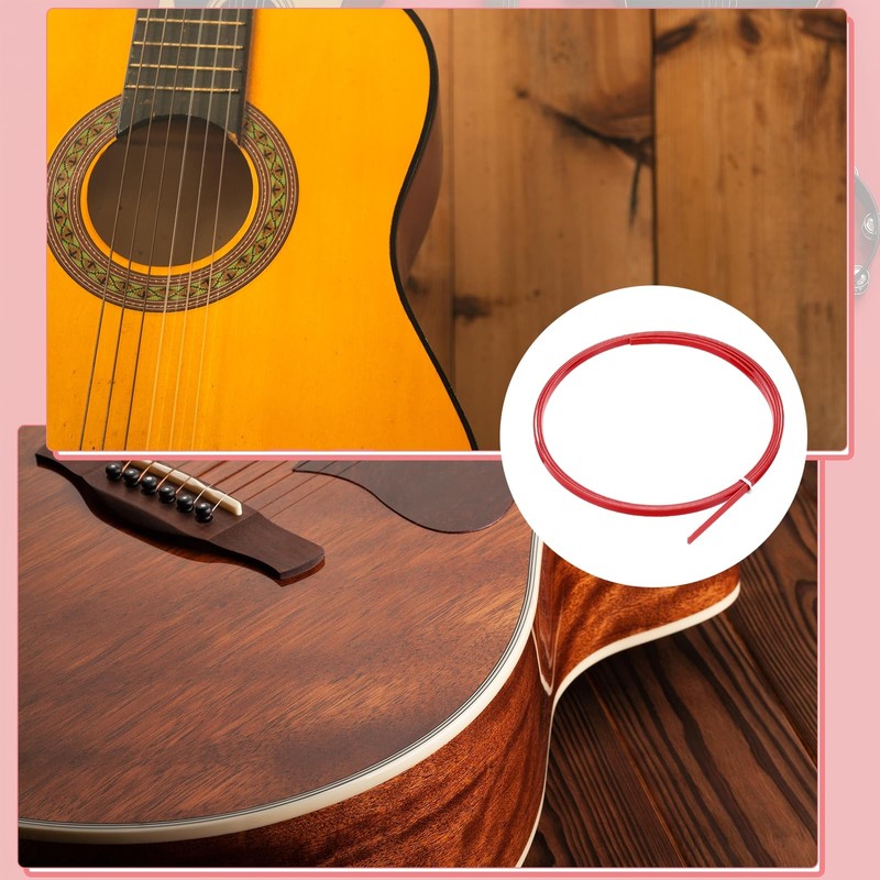 sourcing map 1 Pcs Guitar Binding Purfling Strips, 1650x5x1.5mm Plastic