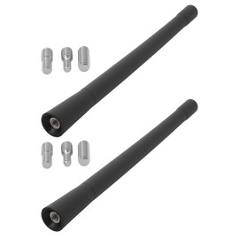 ECSiNG 2pcs 7" Short Motorcycle Antenna with Adapter Screws Compatible with Har-Ley Davidson 1989-2022