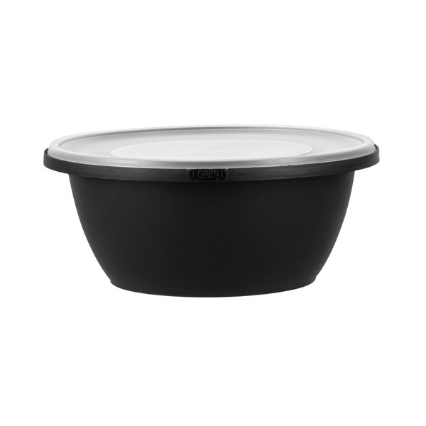 Restaurantware Plastic Serving Bowls, 25 Pack of 51 Ounce Leakproof