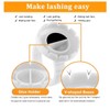 100 PCS Disposable Glue Rings, Lash Glue holder, Glue Rings