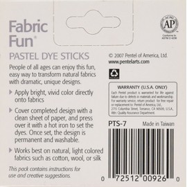 Pentel Fabric Fun Pastel Dye Sticks