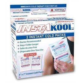 InstaKool Instant Cold Pack, 5" x 7" - 2/Box (Twin Pack) 6 Boxes Per Case