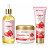 Kit Facial Y Corporal Pastel De Fresa Bioaqua Con 3
