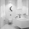Vuzvuv Adhesive Hooks White SUS304 Stainless Steel - Self Adhesive