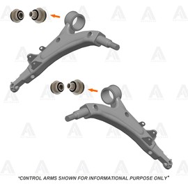AUTOACER - Front Lower Control Arm Bushings (Inner Sleeve Include) Kit 4 pcs Left & Right for LS430 2001-2006. OEM 48652-50050, 48640-50050, 48655-50012, 48654-50030, 48640-50050, 48620-50050